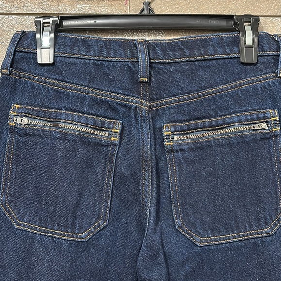 Banana Republic high rise wide leg dark wash jean size 27p - Picture 3 of 9